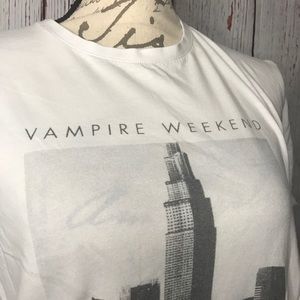 Vampire Weekend band tee.